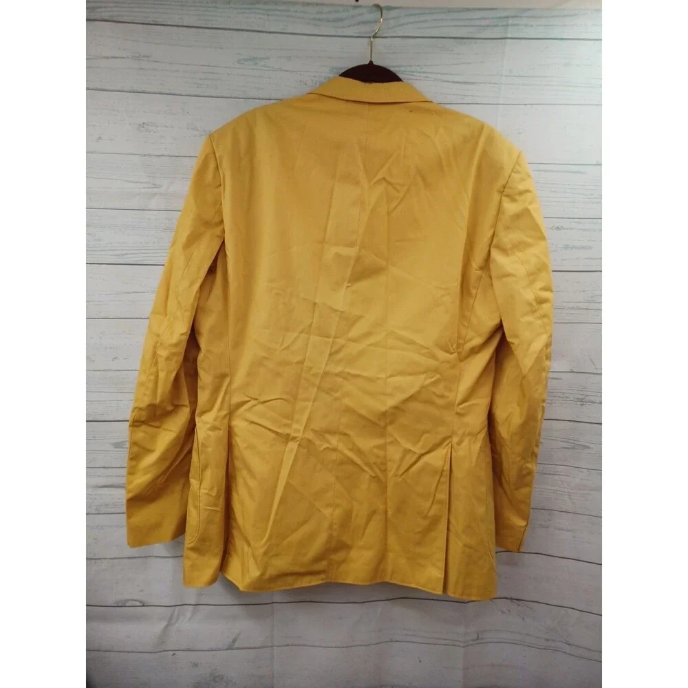 Vtg Thebes Temple 208 Suit Jacket Blazer Sport Coat Mens Sz 48 Mustard Chest 48